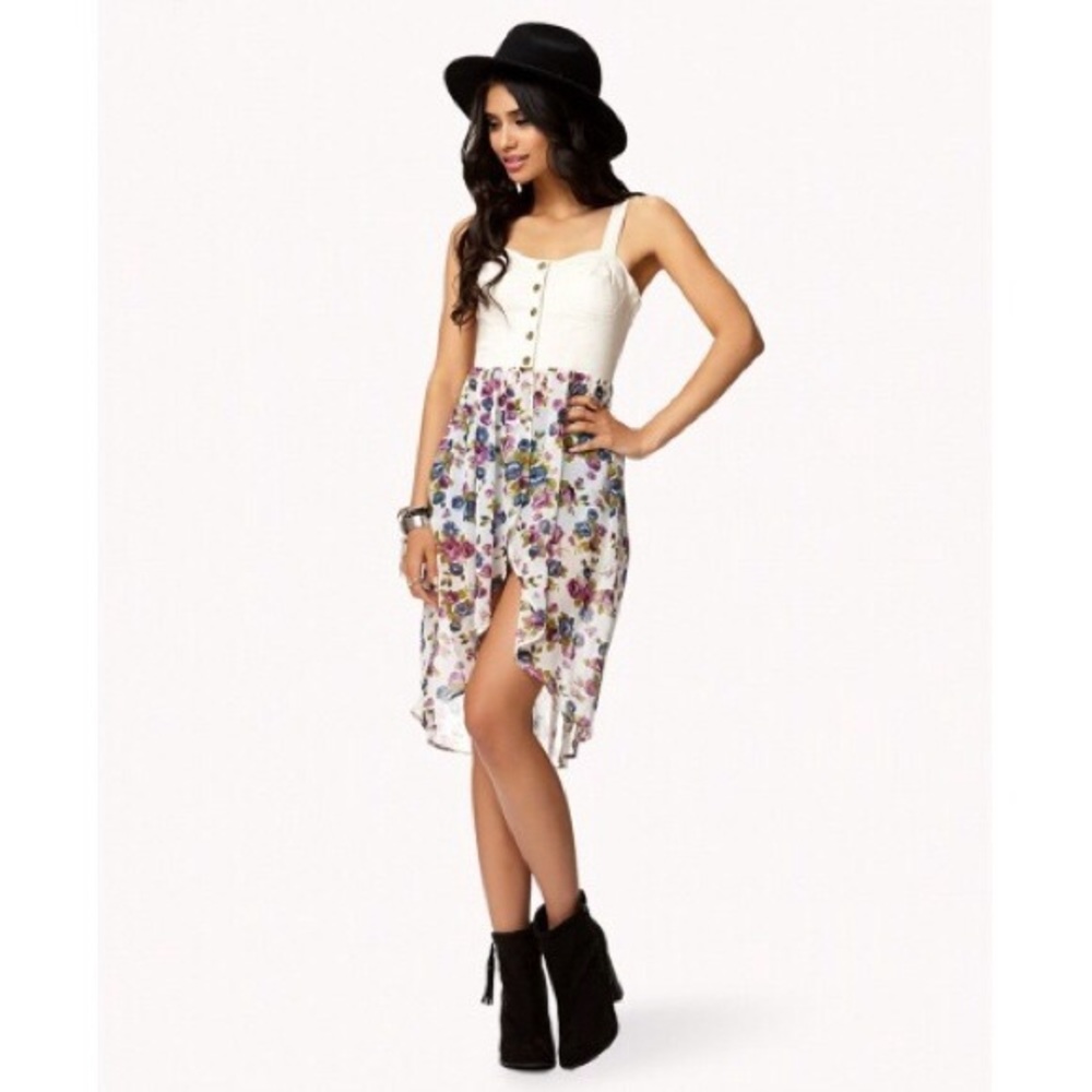 Floral Denim Dress